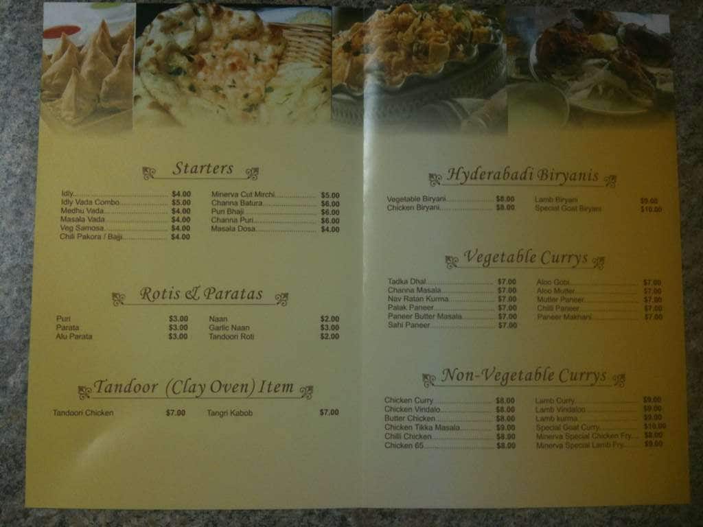 Minerva Express Menu, Menu for Minerva Express, Arlington, Arlington