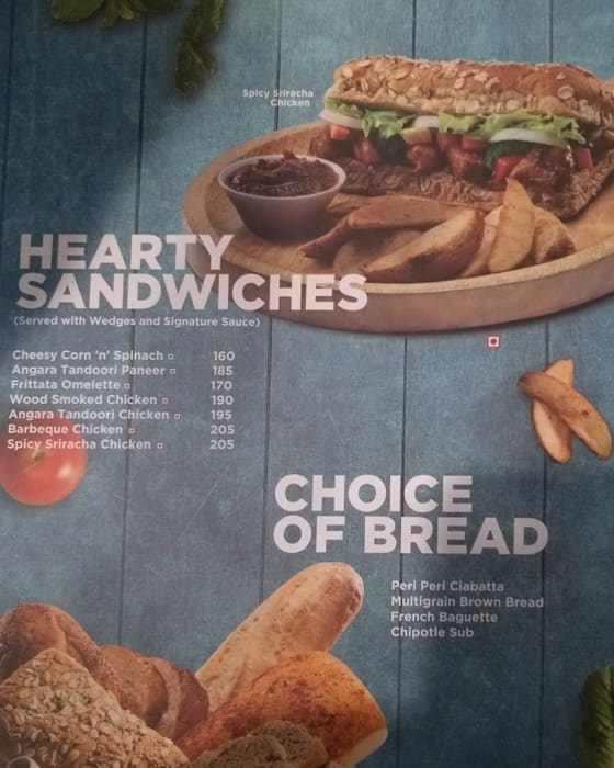 Menu at Cafe Coffee Day, Mumbai, 78