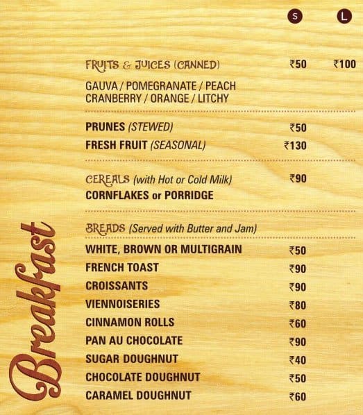 Pantry d'or Menu, Menu for Pantry d'or, Anna Nagar East, Chennai Zomato