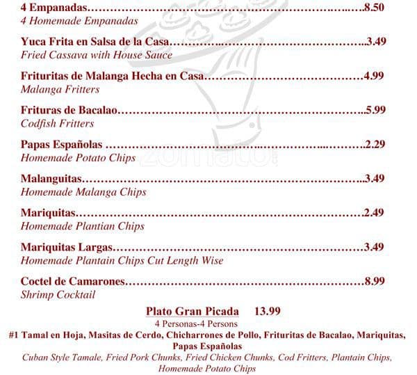 Carta de Islas Canarias Cafe, Restaurant & Bakery