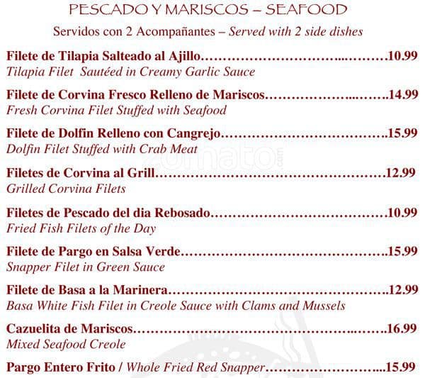 Carta de Islas Canarias Cafe, Restaurant & Bakery