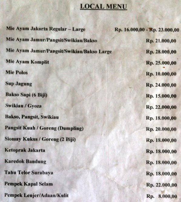 Coffee Revolution Menu, Menu for Coffee Revolution, Canggu, Bali