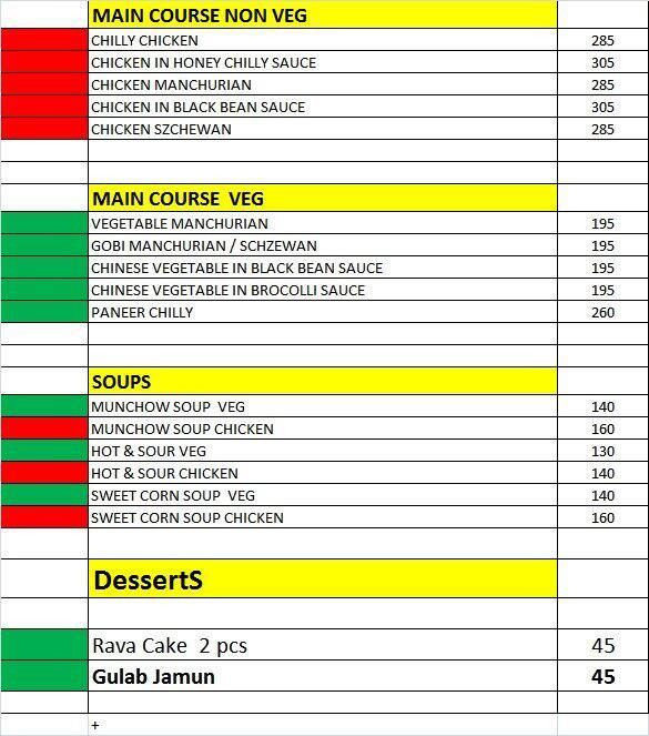 Menu of 31 Rolls, Lower Parel, Mumbai