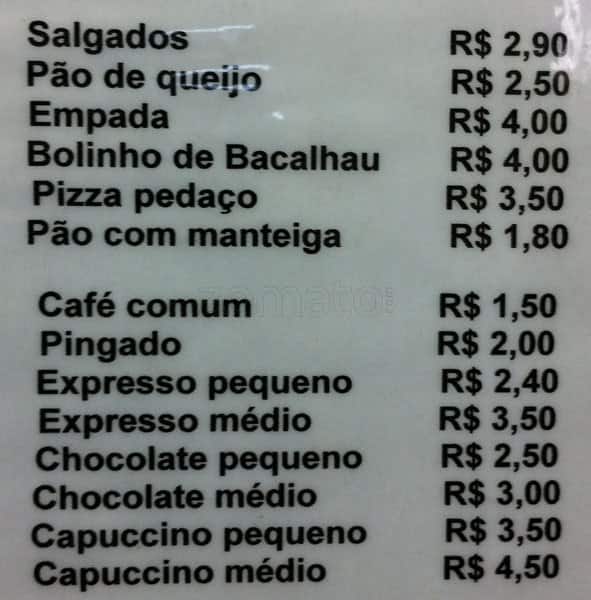 Peter's Bar e Restaurante cardápio