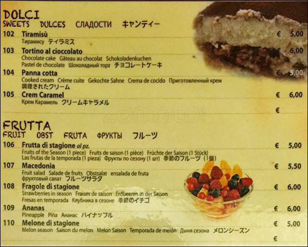 Menu di Barbablù 
