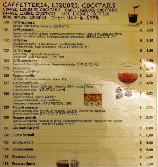 Menu di Barbablù 