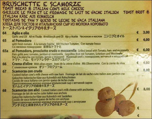 Menu di Barbablù 