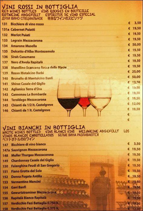 Menu di Barbablù 