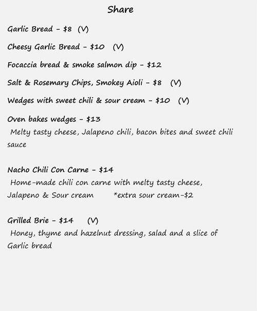 Fuse Noodle Bar menu