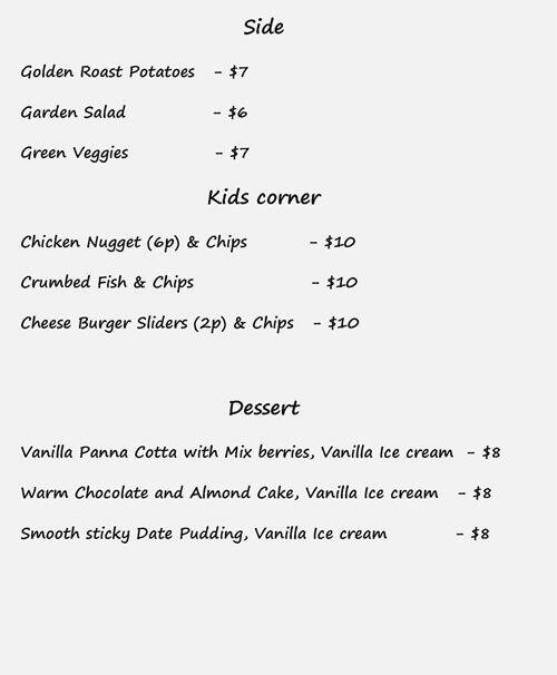 Fuse Noodle Bar menu