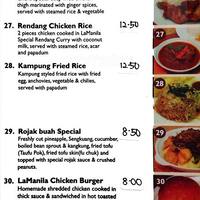 La Manila Cafe Menu Menu For La Manila Cafe Taman Sea Selangor