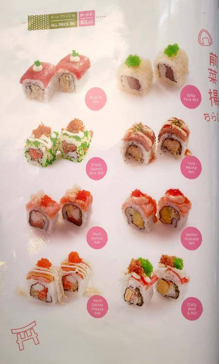 Sushi Go! Menu, Menu For Sushi Go!, Pantai Indah Kapuk 