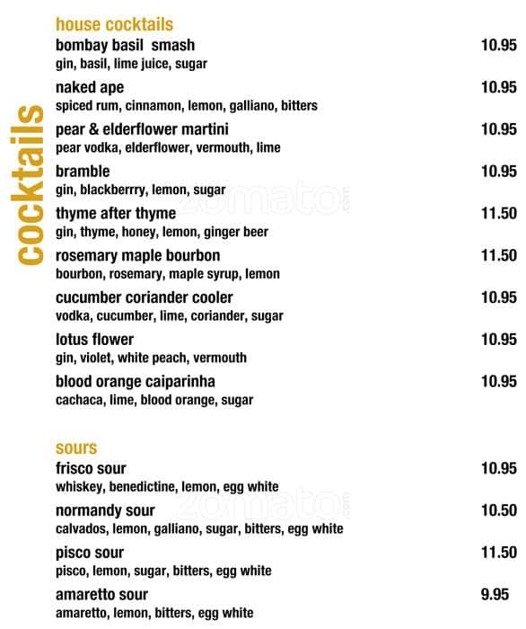 Menu at ely bar & brasserie, Dublin