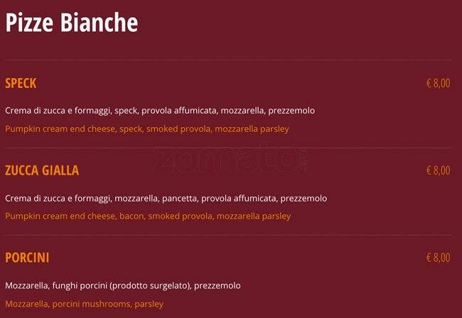 Menu di Buone Maniere 