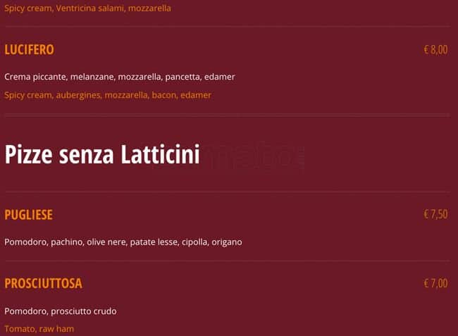 Menu di Buone Maniere 