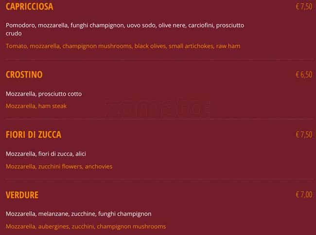 Menu di Buone Maniere 