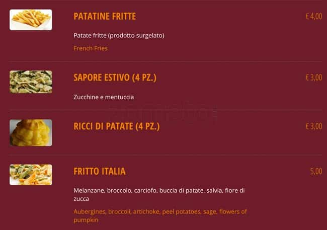Menu di Buone Maniere 