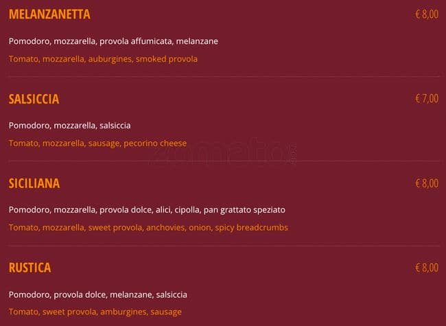 Menu di Buone Maniere 