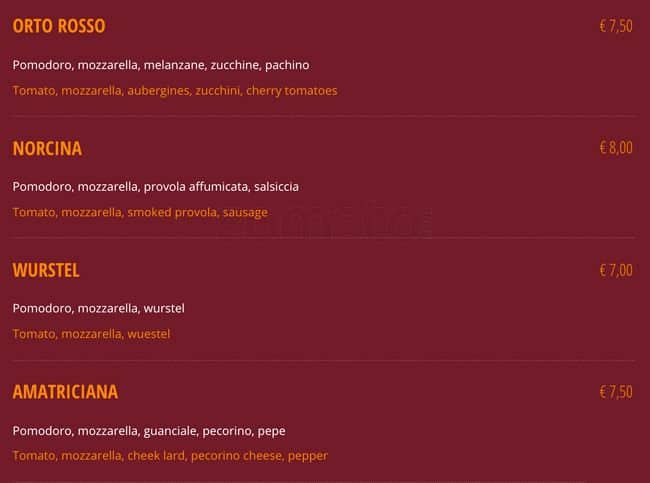 Menu di Buone Maniere 