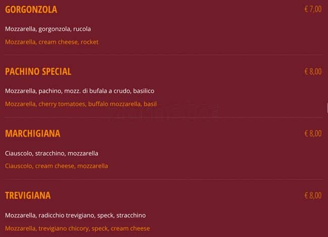 Menu di Buone Maniere 