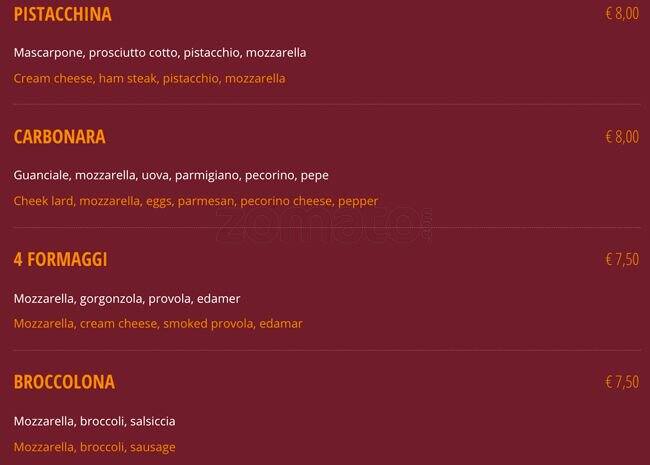Menu di Buone Maniere 