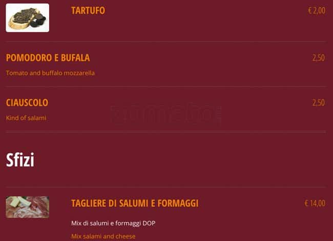 Menu di Buone Maniere 