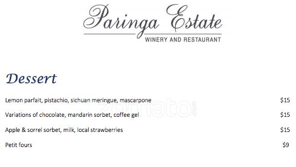 Carta de Paringa Estate