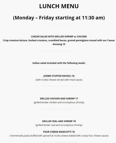 Pocopazzo stittsville-Hazeldean rd menu