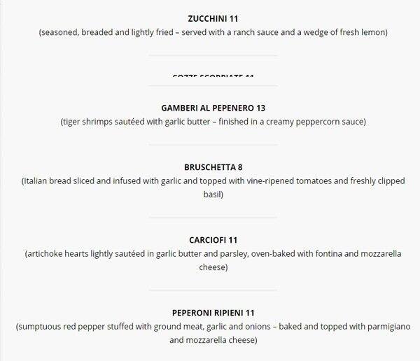 Pocopazzo stittsville-Hazeldean rd menu