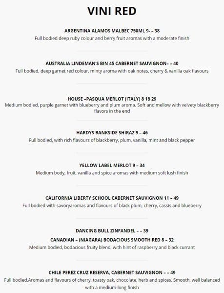 Pocopazzo stittsville-Hazeldean rd menu