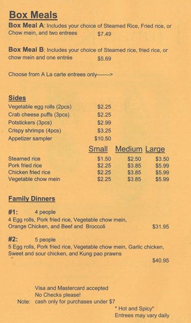 Hunan Kitchen Menu Menu For Hunan Kitchen Rohnert Park Rohnert Park