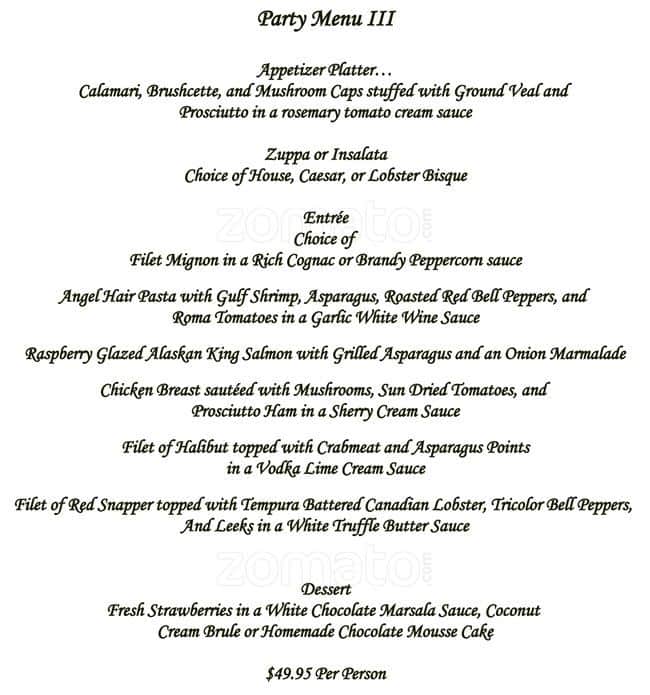 Menu at The Oar House pub & bar, Rockwall