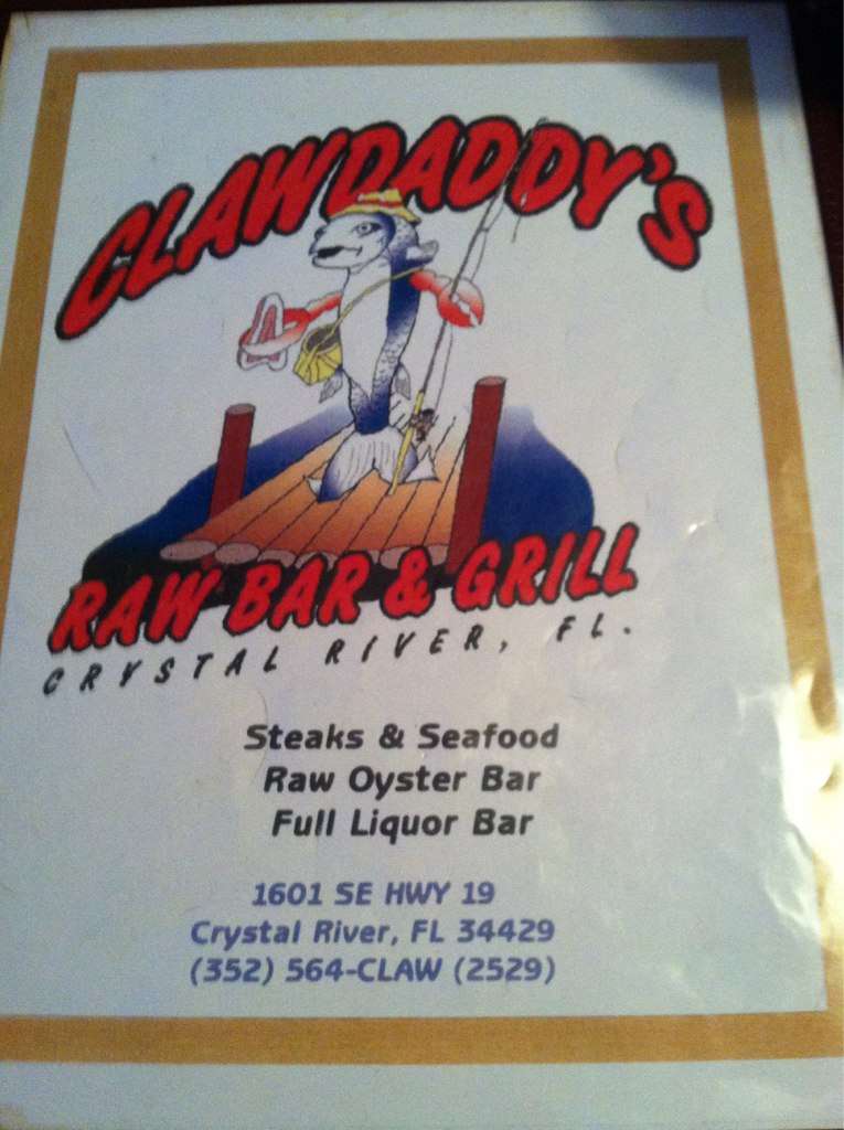 Claw Daddy's Raw Bar & Grill Menu Urbanspoon/Zomato
