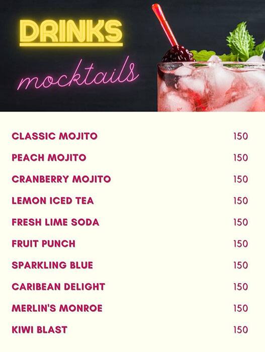 Menu at Glokal bistro, Bhopal