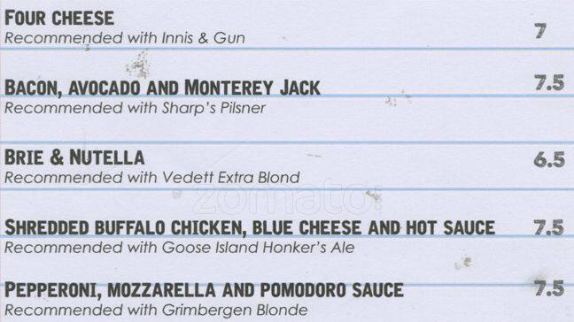 Menu at The Albion pub & bar, Epsom, 134 High Street