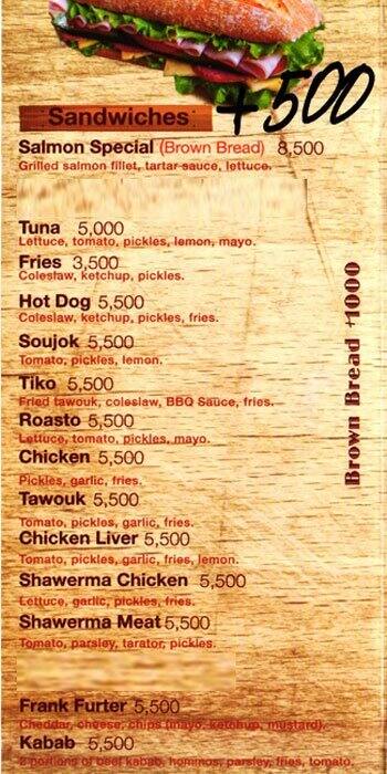 Carta de Snappy's