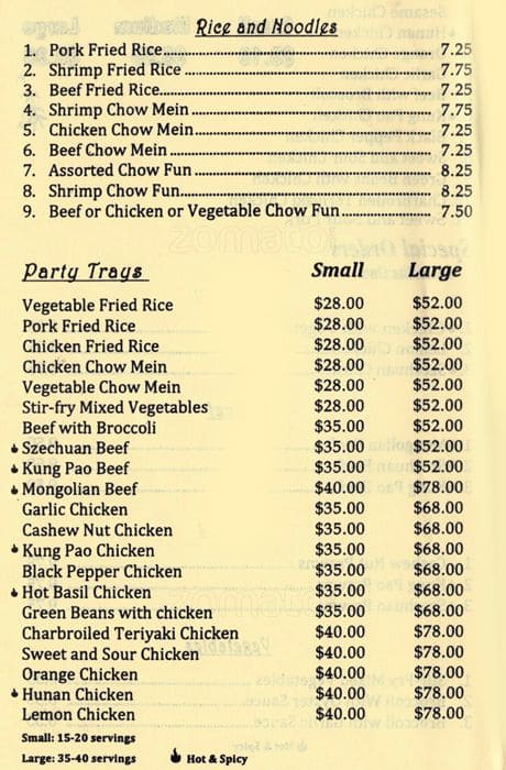 Carta de Huna Kitchen