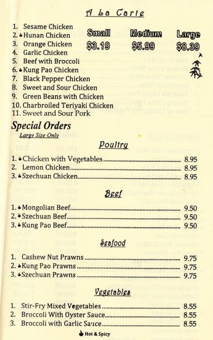 Carta de Huna Kitchen