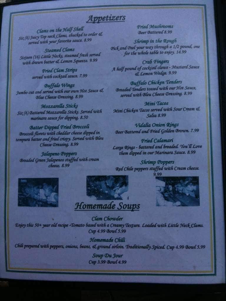 Menu at Ugly Mug pub & bar, Cape May