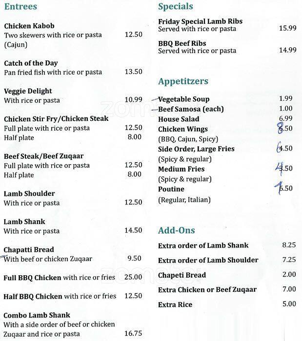 Halal House Of Lamb Menu, Menu untuk Halal House Of Lamb, Sandy Hill, Ottawa Urbanspoon/Zomato