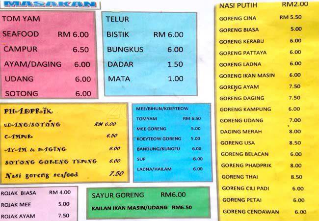 Nasi Kandar Jati Menu, Menu for Nasi Kandar Jati, SS 6, Selangor ...