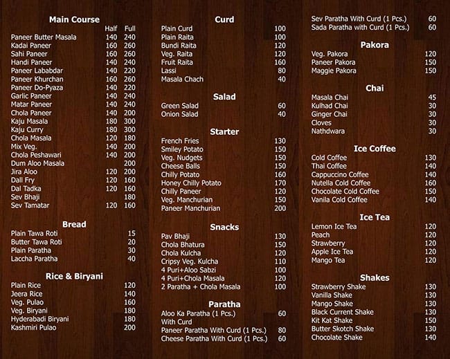 Good Times Cafe Menu Menu For Good Times Cafe Rangbari Kota