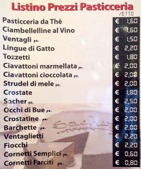 Menu di Buon pane 