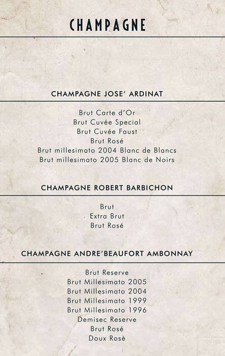 Menu de Remigio Enoteca