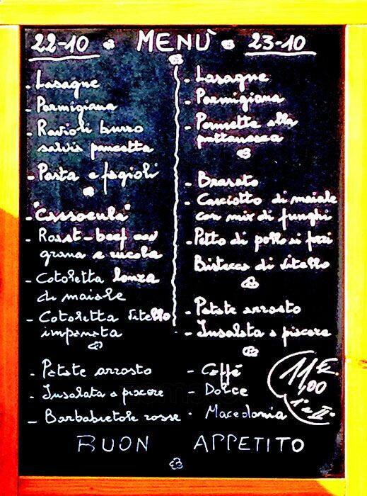 Menu di Pizzeria Bistrot Con'sole 