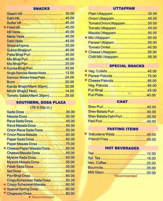 Food Court Menu, Menu for Food Court, Panaji, Goa Zomato