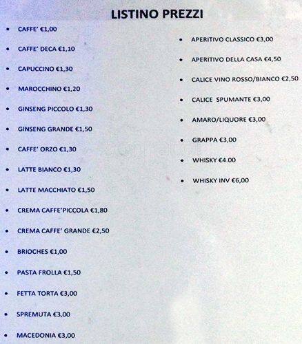Menu di Feel Bar 