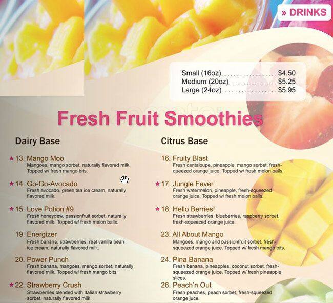 Hello Desserts! Menu, Menu for Hello Desserts!, North San Jose, San