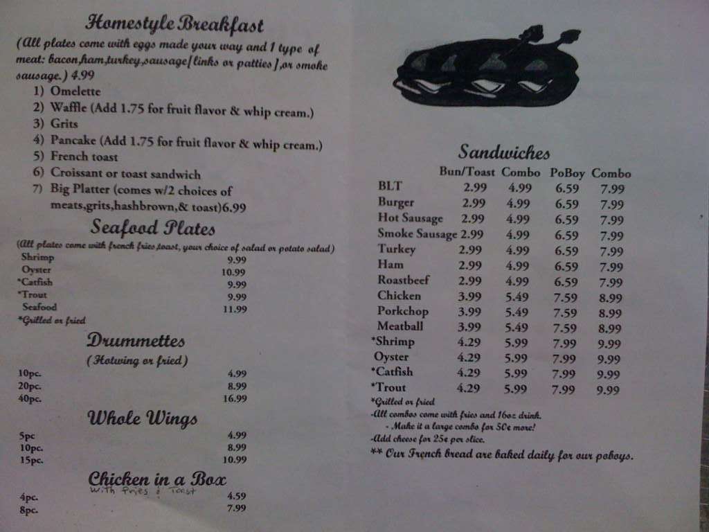 Chris's Donuts Bakery and Breakfast Menu - Urbanspoon/Zomato