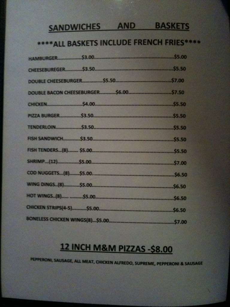 Menu at Jimmy D's pub & bar, Hawkeye